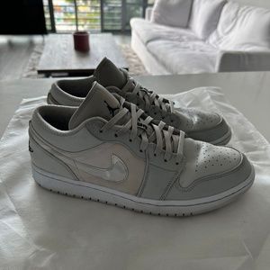 Jordan 1 Low - White Camo Sneakers - [DC9036-100]